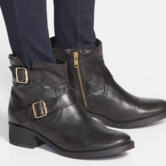 steve madden lavish buckle bootie